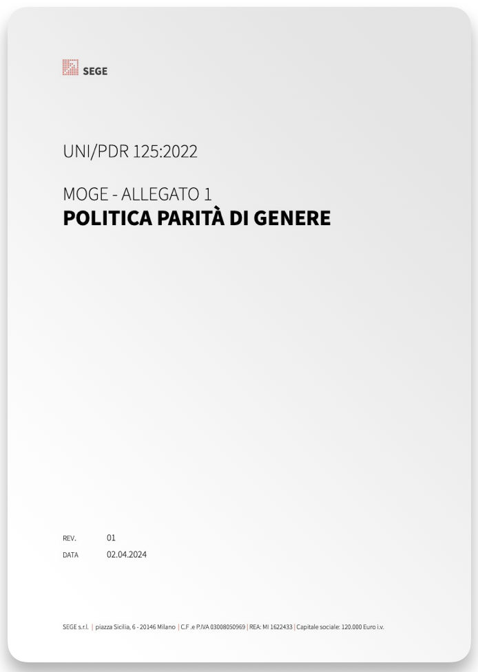 Politica Parità Genere